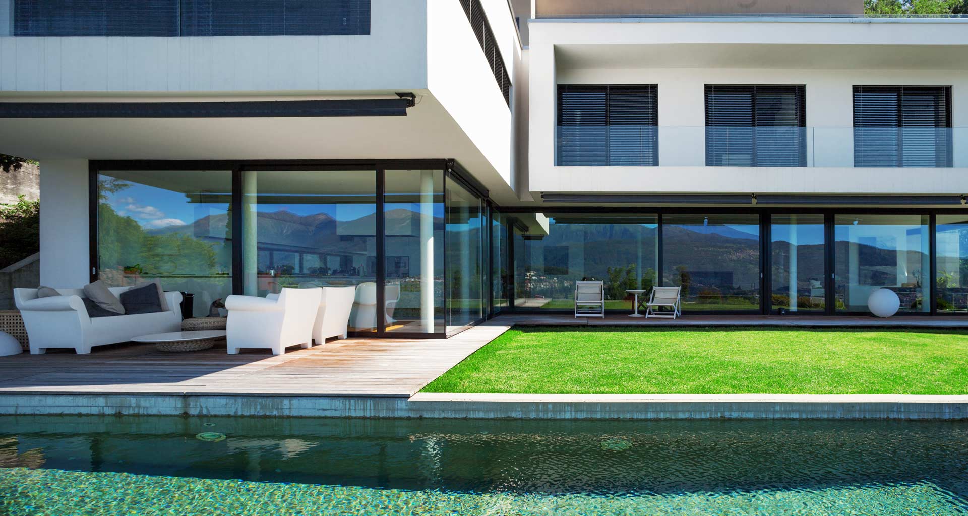 large expensive home with pool